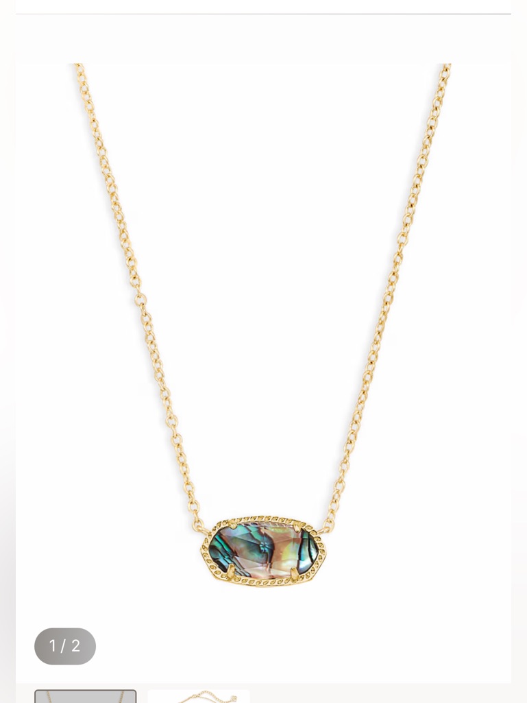 Kendra Scott Elisa Gold Pendant Necklace - Women Jewelry
